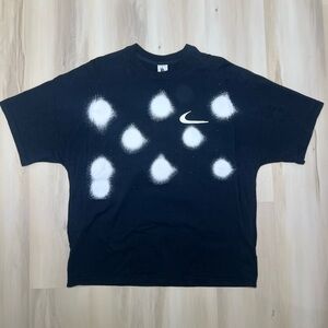 Off-White x Nike Spray Dot T-Shirt Black Graphic Tee Sz Medium Mens CU2477-010